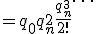  = q_0 + {q_{n}^2} + \frac{q_{n}^3}{2!} + \cdots