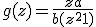 g(z) = \frac{z + a}{b(z^2 + 1)}