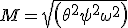 M = sqrt (\theta^2 + \psi^2 + \omega^2)