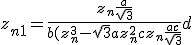 z_{n+1} = \frac{z_n + \frac{a}{\sqrt{3}}}{b(z_n^3 - \sqrt{3}az_n^2 + cz_n + \frac{ac}{\sqrt{3}}} + d